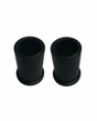 Knuckle Bush Kit: 2 black cylindrical bushings for ATV front A-arm and rear knuckle suspension