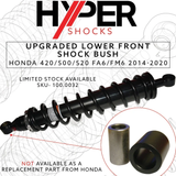 Front lower shock bush kit for Honda TRX 420/500/520 (2014-2025) by Hyper Shocks