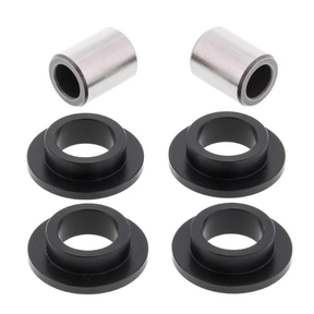 Shock bearing kit with 2 metal sleeves and 4 black bushings for Arctic Cat 400 (1998–2004) front & rear