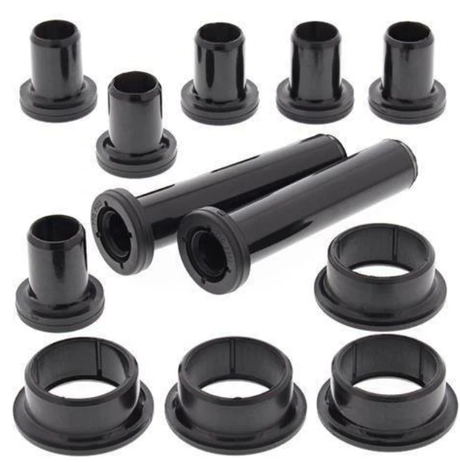 Hyper A-Arm Bush Kit for Polaris Rear IRS suspension; multi-piece black bushings and sleeves
