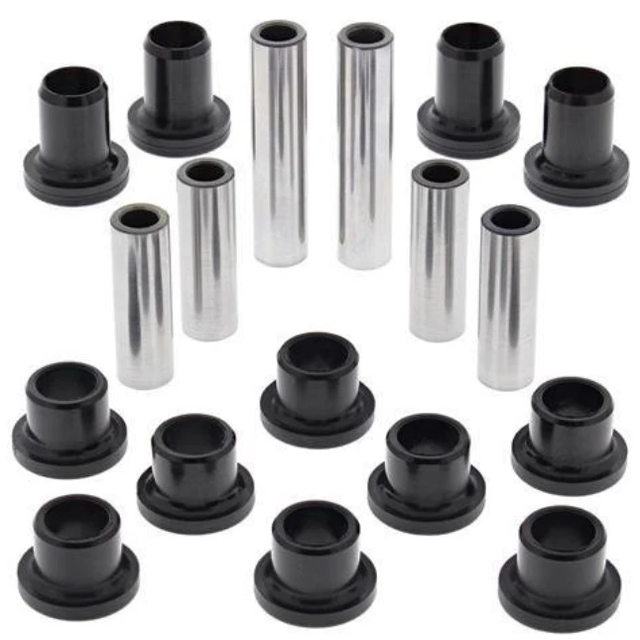 Rear IRS Suspension Kit for Arctic Cat 700 Diesel by Hyper with black bushings and silver sleeves