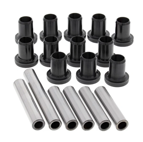Hyper rear IRS suspension bush kit with 12 black bushings and 8 silver sleeves for Polaris LSV Electric Ranger