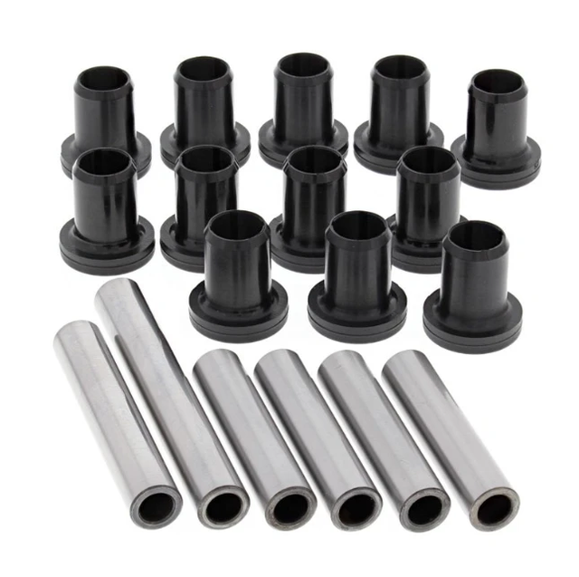 Hyper rear IRS suspension bush kit with 12 black bushings and 8 silver sleeves for Polaris LSV Electric Ranger