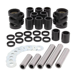Hyper rear IRS suspension kit for Suzuki King Quad LTA500x/LTA750x with black bushings, washers and silver sleeves