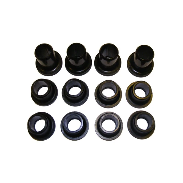 Rear IRS suspension bushings kit by Hyper for Arctic Cat, 12-piece, black
