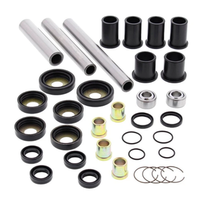 Rear IRS suspension kit by Hyper for Honda TRX 650/680 (2006-2018); silver tubes, black bushings.