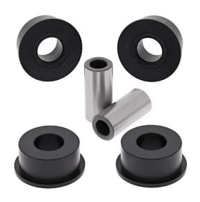 Hyper 6-piece Lower A-Arm Bush Kit for Arctic Cat/Suzuki 250–500; black bushings with silver sleeves