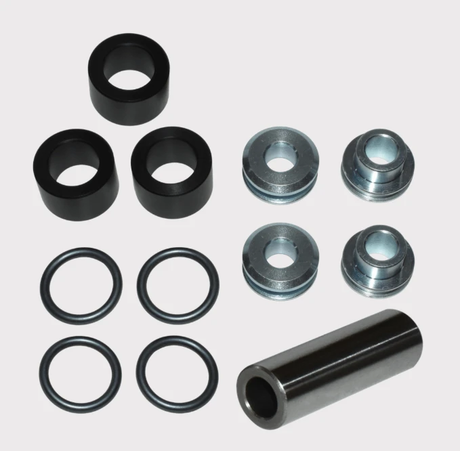 Hyper Upper A-Arm Bush Kit for Polaris General 1000 / RZR 900/1000 with seals, black and metal suspension bushings