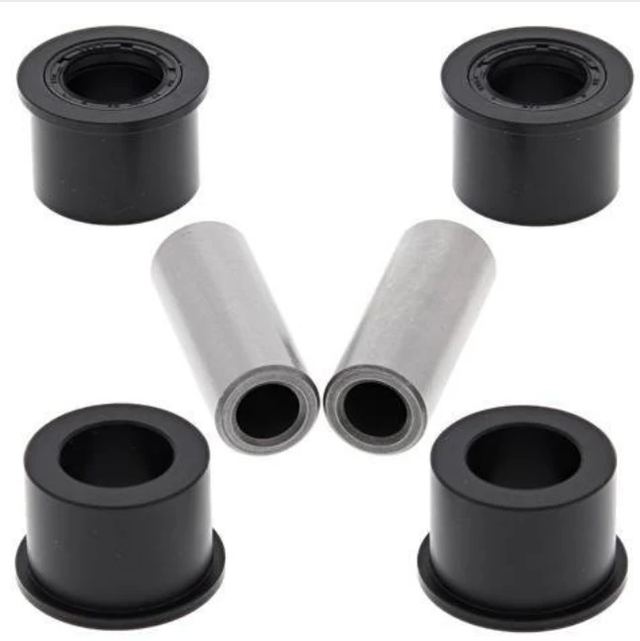 Hyper Upper A-Arm Bush Kit for Honda TRX200-680 (1990-2018); 6-piece set with black bushings and silver sleeves.