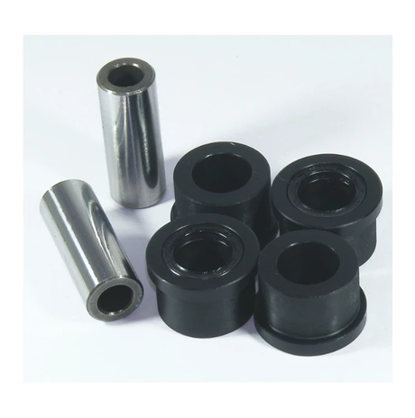 Lower A-Arm Bush Kit by Hyper for Kawasaki KVF 750 Brute Force 2012-2018; 5 black bushings and 2 metal sleeves