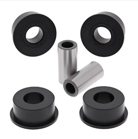 Hyper Lower A-Arm Bush Kit for Arctic Cat/Suzuki 250–500; suspension bushings with black cups and silver sleeves (8 pcs)