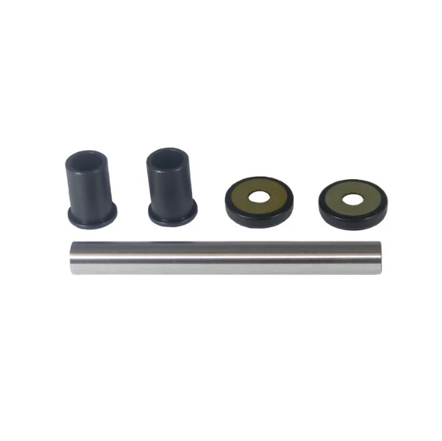 Hyper upper A-arm bush kit for Honda Rincon TRX500/680; 2 black bushings, 2 yellow-inset bushings, silver pin