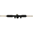Steering rack and pinion assembly for Yamaha Rhino 450/660/700, OEM 5UG-F3400-00-00, black with brass tie rods