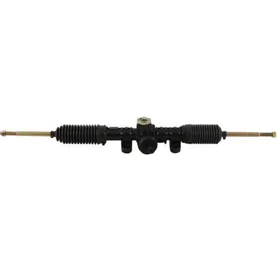 Steering rack and pinion assembly for Yamaha Rhino 450/660/700, OEM 5UG-F3400-00-00, black with brass tie rods
