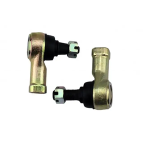 Tie Rod End Kit (2-piece) by ATV City for Honda TRX Series (1988-2018), inner & outer ball joints, gold-tone housings