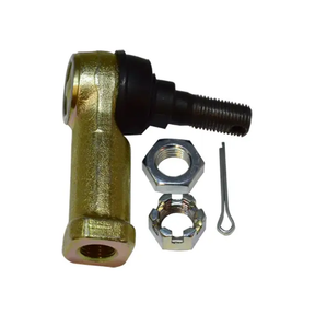 Tie Rod End Outer Kit by ATV City for Honda TRX 1988-2014; gold housing with black stud, includes nuts & cotter pin