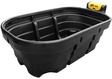 JFC Agri 1000L Oval Fast Fill Water Trough, black with WRAS-approved valve