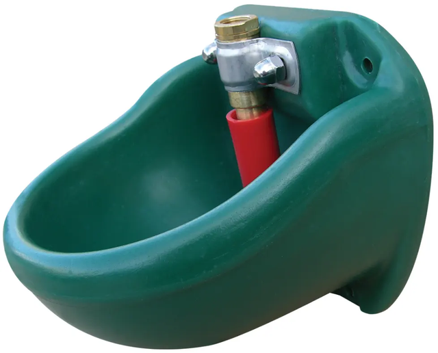 JFC Agri Nose Fill Drinking Bowl, green wall-fixed livestock drinker (DBL5)