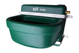 JFC Agri Stable Drinker drinking bowl with brass float valve, green livestock waterer 395x400x340mm