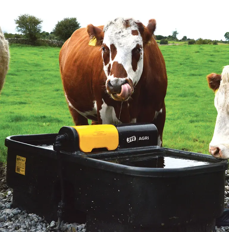 JFC Agri Double Reservoir Fast Fill Water Trough 400L Yellow Lid | WRAS Approved Fast Fill Valve | DT90FF
