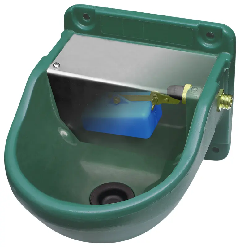 JFC Agri Green Micro Drinking Bowl with Brass Float Valve for Livestock Waterers