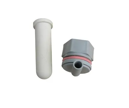 Calf Teat Complete (CTC) by JFC Agri; white teat and grey connector with red O-ring, two-piece set