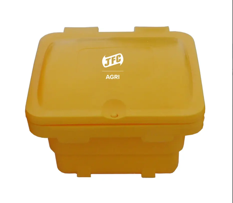 Feed storage bin yellow 175L by JFC Agri SB175Y