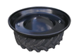 Round black feeder trough on a tyre platform (RFL2) by JFC Agri