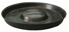 RFL1 Round Feeder Trough with ring insert, black plastic by DGT Agri.