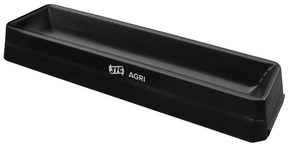 3ft ground feed trough by JFC Agri, black plastic livestock feeder (FT3)