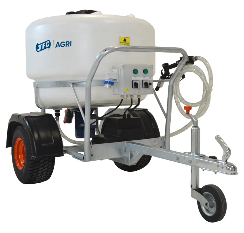 JFC Agri ATV Milk Kart milk feeder with 340 L tank, 220V mixer, 12V pump, CE certified
