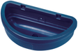 Door-mounted swivel haybell feeder by JFC Agri, blue plastic horse feeder for stable doors