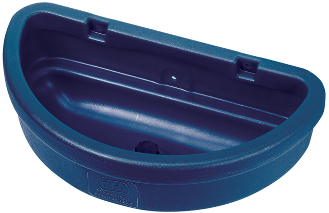 Door-mounted swivel haybell feeder by JFC Agri, blue plastic horse feeder for stable doors