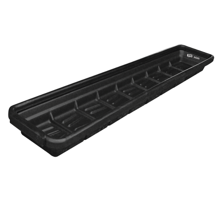 Sheep footbath by JFC Agri, 2.4m interlocking ribbed-base in black plastic trough