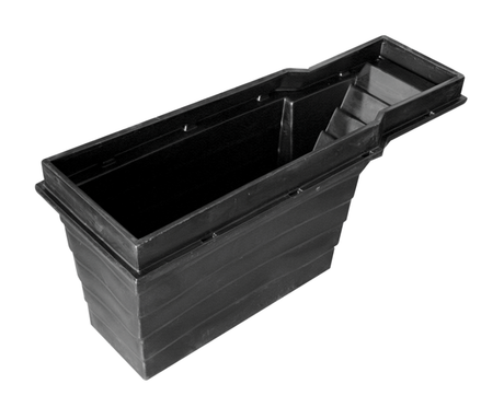 JFC Agri SD250 sheep dipping tank footbath, black plastic with stepped exit, 250 gal