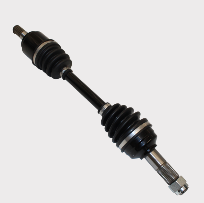 CV drive shaft for ATV TRX 420, black with rubber boots, complete assembly
