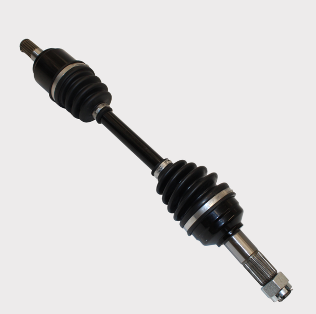 CV drive shaft for ATV TRX 420, black with rubber boots, complete assembly