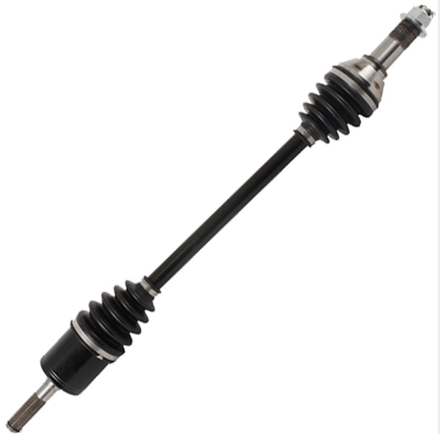 Can-Am Defender front-left CV driveshaft by DGT Agri, black shaft with metal CV joints