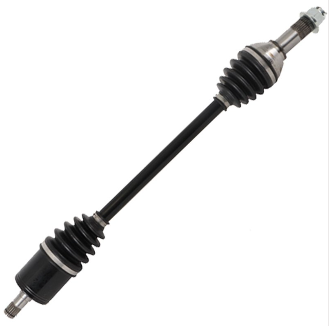 Can-Am Defender front-right CV driveshaft by DGT Agri, black shaft with rubber boots