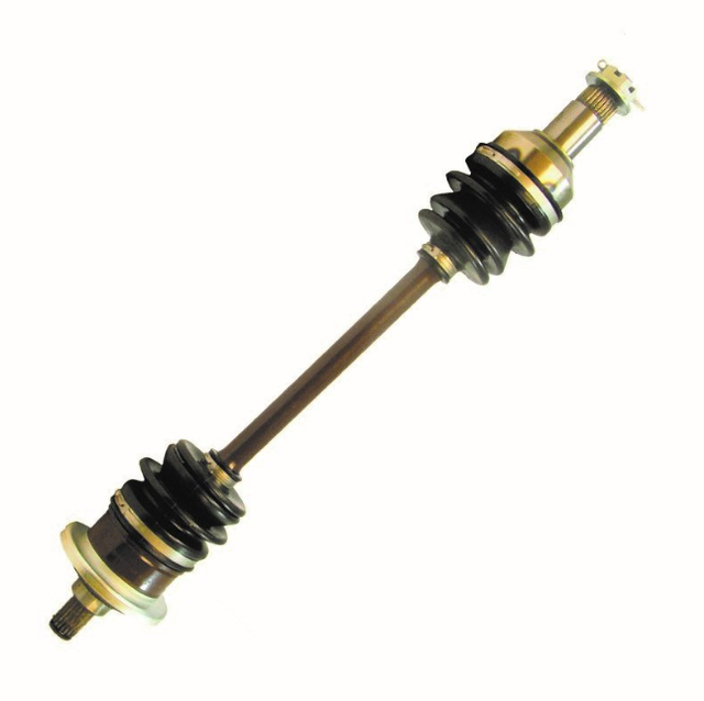 CV driveshaft – Front left; complete axle with black CV boots for Arctic Cat 400/500/650 4x4 FIS/TBX/H1 (2005).