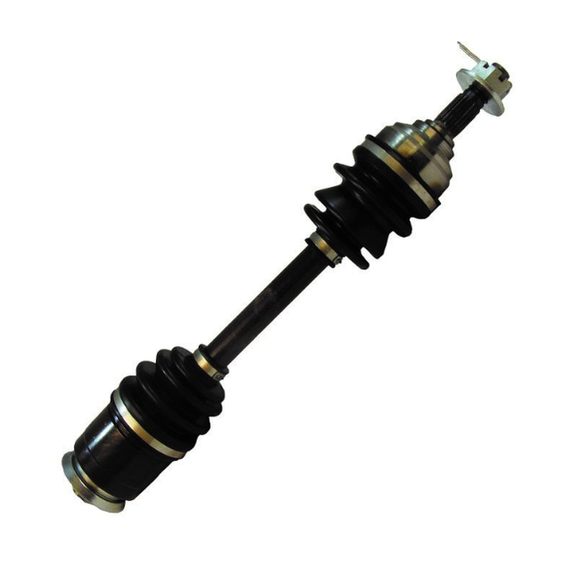 Front CV driveshaft for Arctic Cat 4x4 ATV, black steel with boots