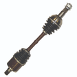 CV driveshaft rear left, complete shaft with rubber CV boots