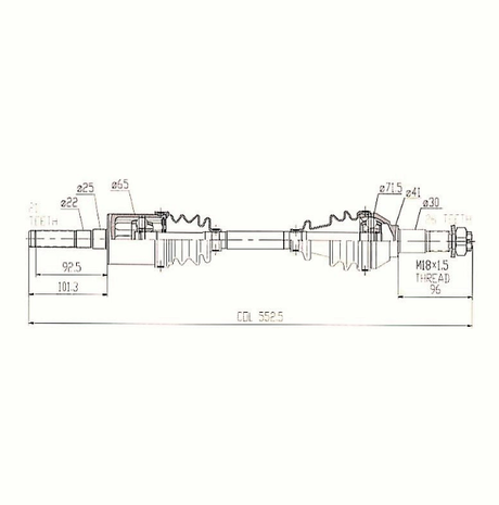 CV Driveshaft - Rear Right for Can-Am Outlander/Max/Renegade 400-1000 (2006-2018), ATV City
