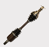 Complete CV shaft, front left drive axle for Honda TRX 450 98-04, with black rubber boots and metal joints