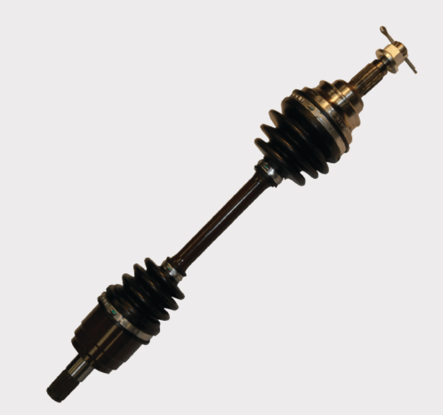 CV shaft assembly for Honda TRX by ATV City; complete drive shaft with black CV boots.