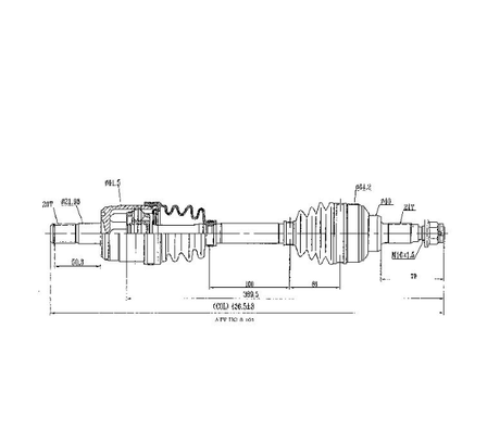 CV Driveshaft Front Right for Honda Rincon TRX500/650/680 (2005–2018), ATV City