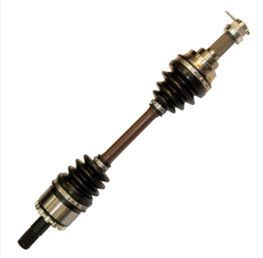 Front left CV driveshaft for Kawasaki KVF650/750 Brute Force 4x4i, steel shaft with black boots