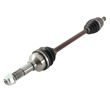 CV Shaft Complete for Yamaha Rhino Front Left, brown shaft with black CV boots by ATV City