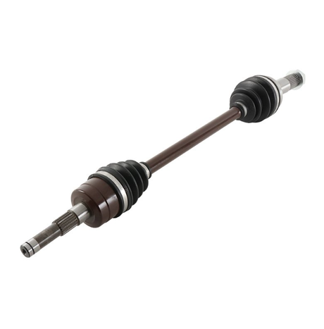 CV driveshaft complete; brown shaft with black boots for Yamaha Rhino YXR450F/YXR660F front-right, by ATV City