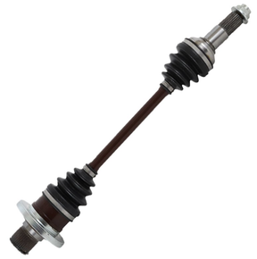 CV driveshaft – rear left complete for Yamaha YFM660F Grizzly 660 (2003–2008); brown shaft with black CV boots